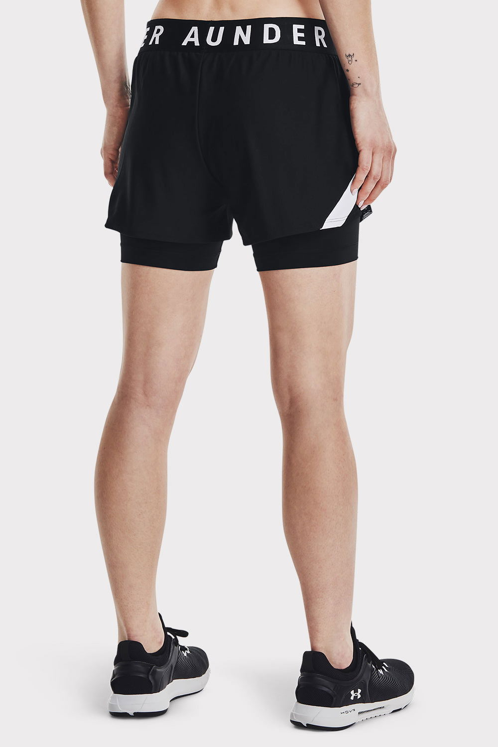 UA Play Up 2-in-1 Shorts - Black - workoutbrands.com
