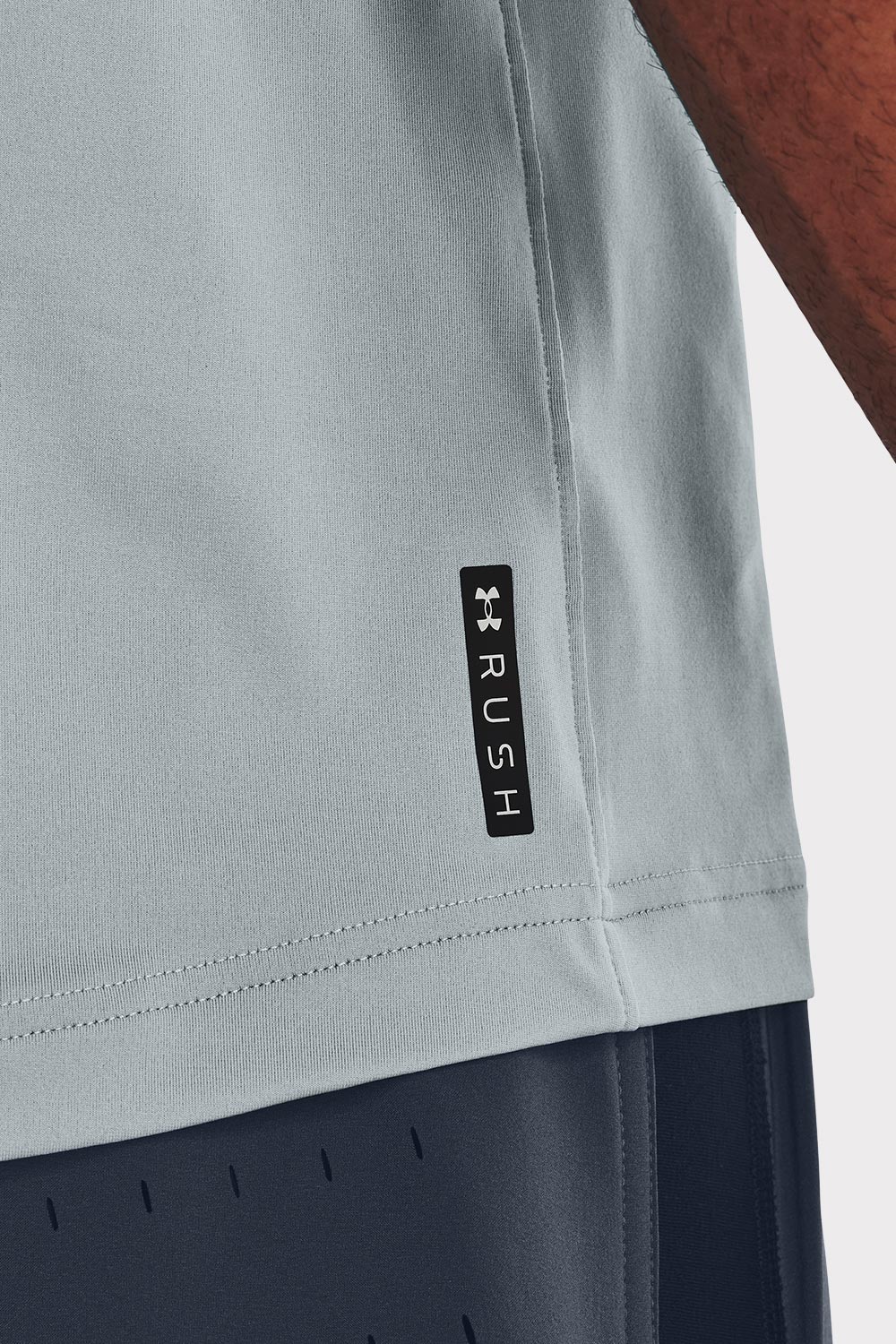 UA Rush Emboss SS - Harbor Blue - workoutbrands.com