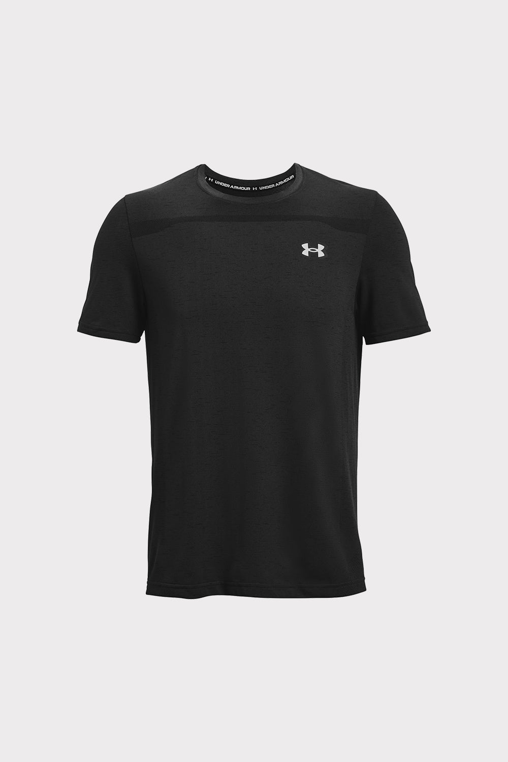 UA Seamless SS - Black - workoutbrands.com
