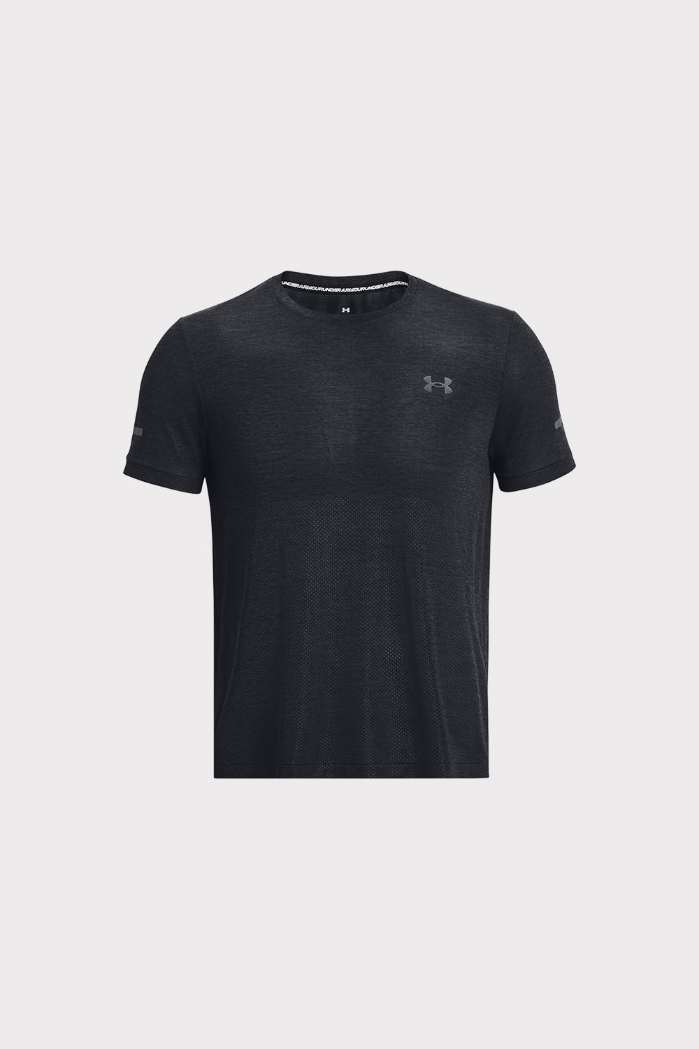 UA Seamless Stride SS - Black - workoutbrands.com