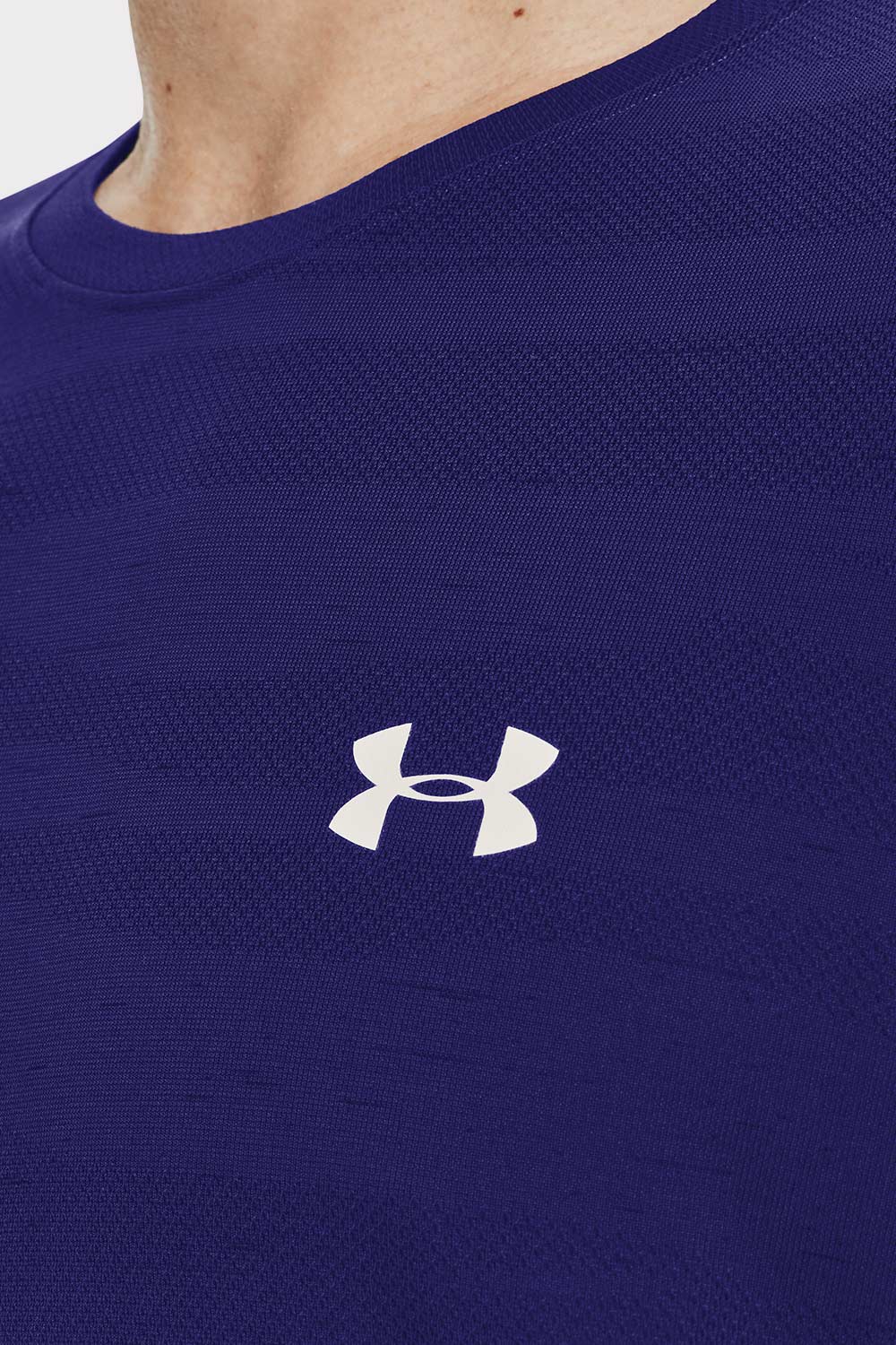 UA Seamless Wave SS - Sonar Blue - workoutbrands.com