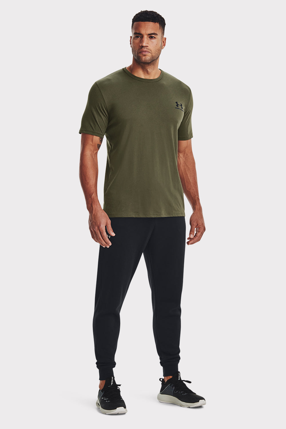 UA Sportstyle LC SS - Marine Od Green - workoutbrands.com