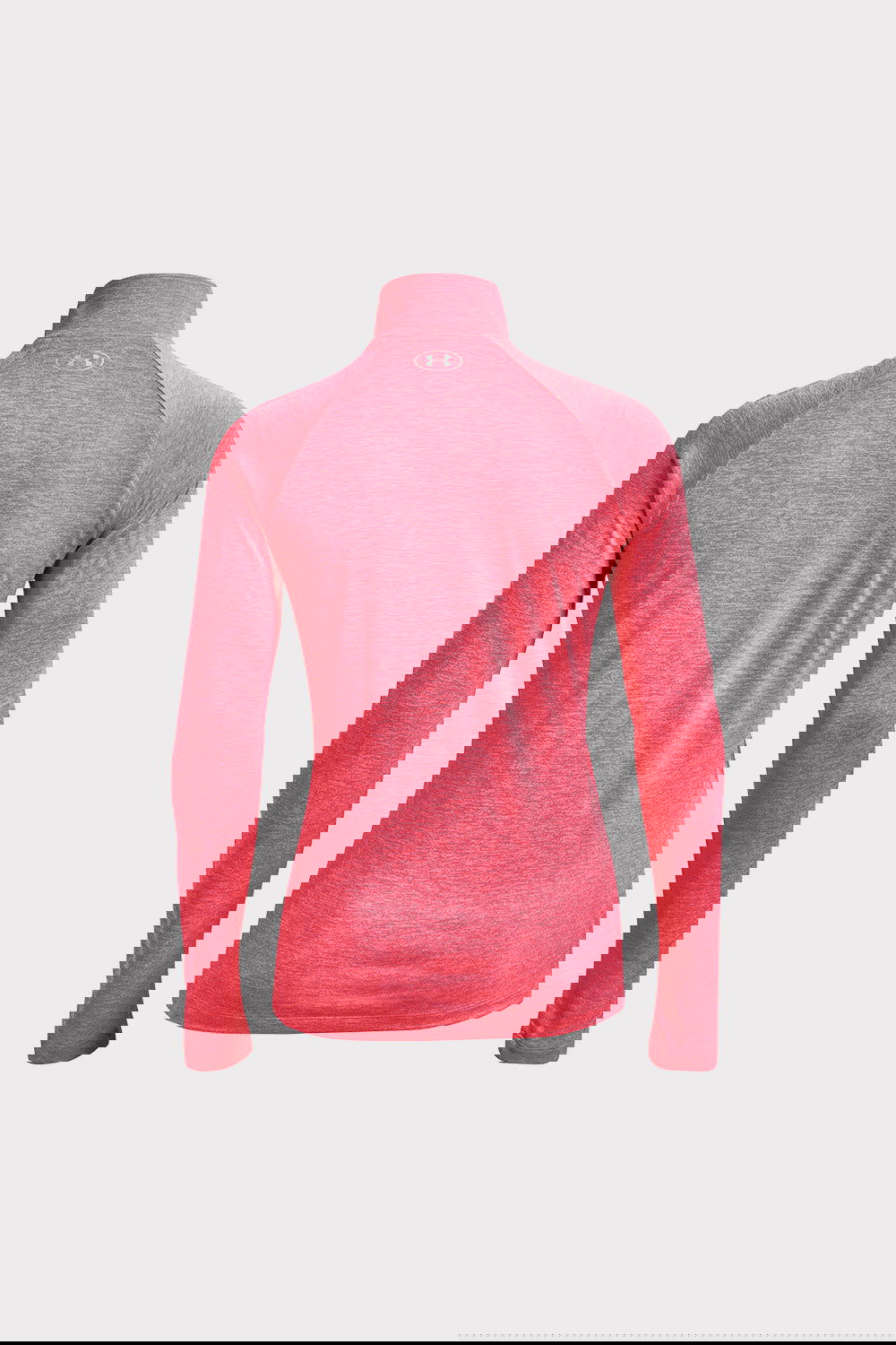 UA Tech 1/2 Zip Twist - Cerise - workoutbrands.com