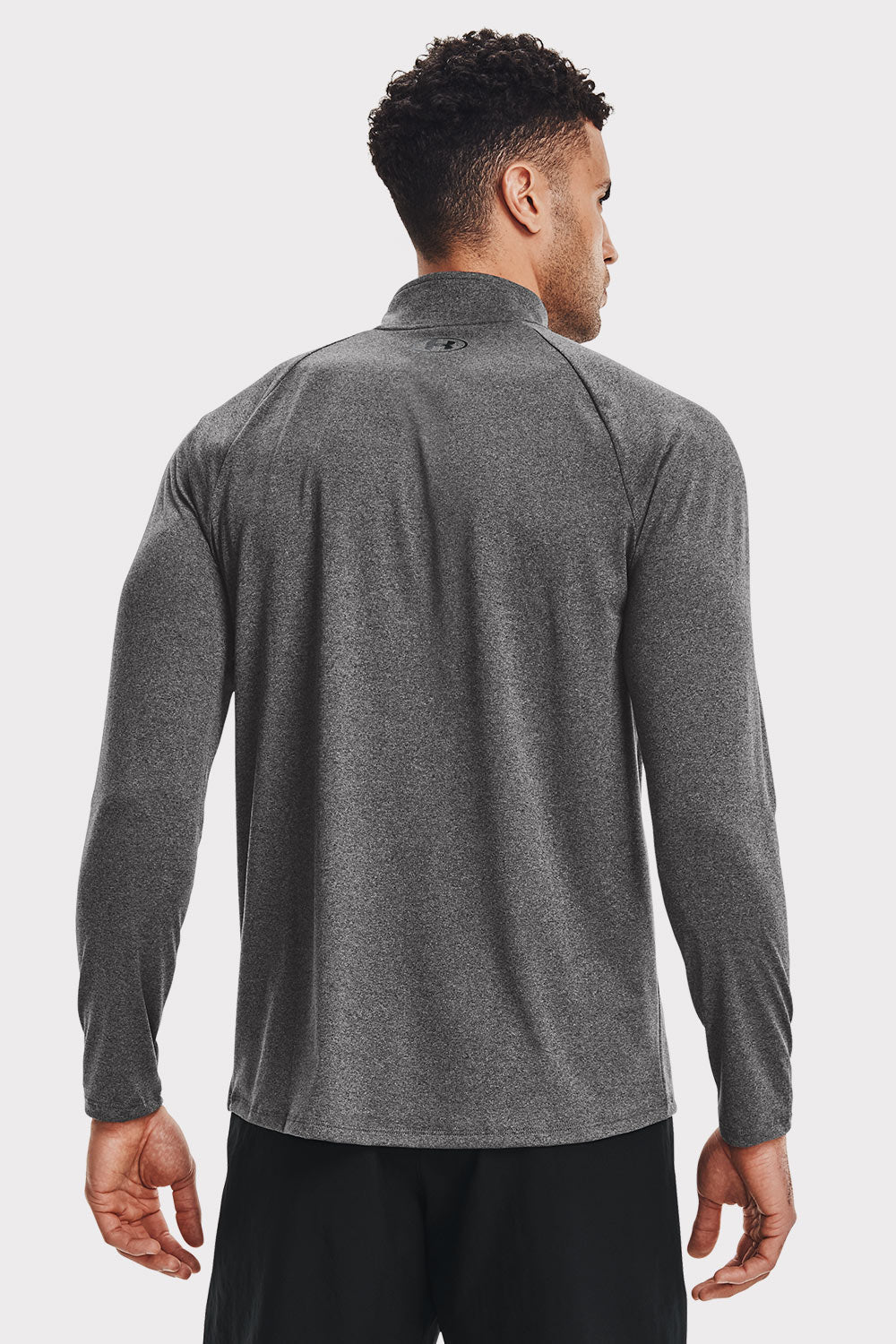 UA Tech 2.0 1/2 Zip - Carbon Heather - workoutbrands.com