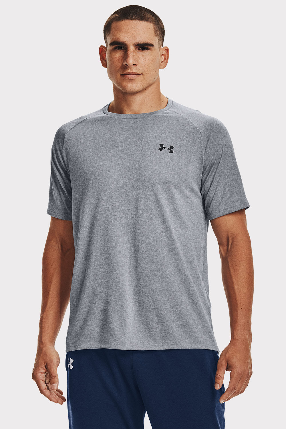 UA Tech 2.0 SS Tee - Steel - workoutbrands.com