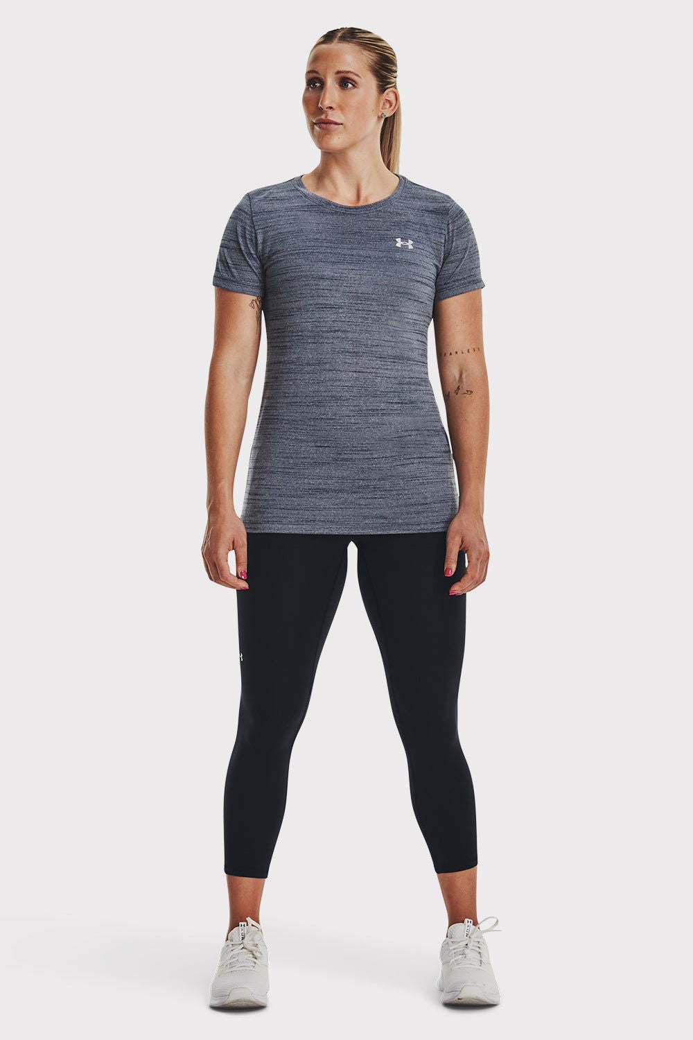 UA Tech Tiger SSC - Downpour Gray - workoutbrands.com
