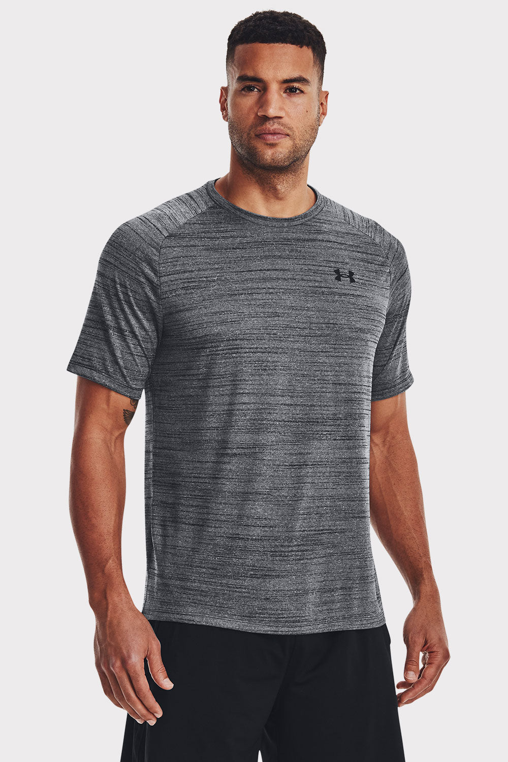 UA Tiger Tech 2.0 SS - Black/Grey - workoutbrands.com
