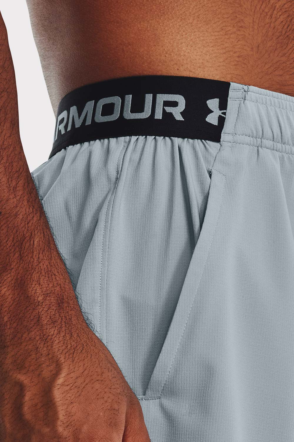 UA Vanish Woven 8in Shorts - Harbor Blue - workoutbrands.com