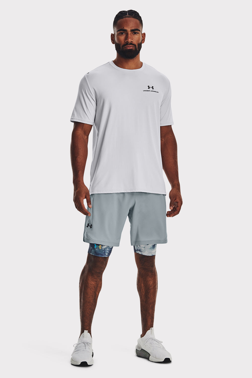 UA Vanish Woven 8in Shorts - Harbor Blue - workoutbrands.com