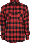 Jungen Kariertes Flanellhemd schwarz/rot 158/164
