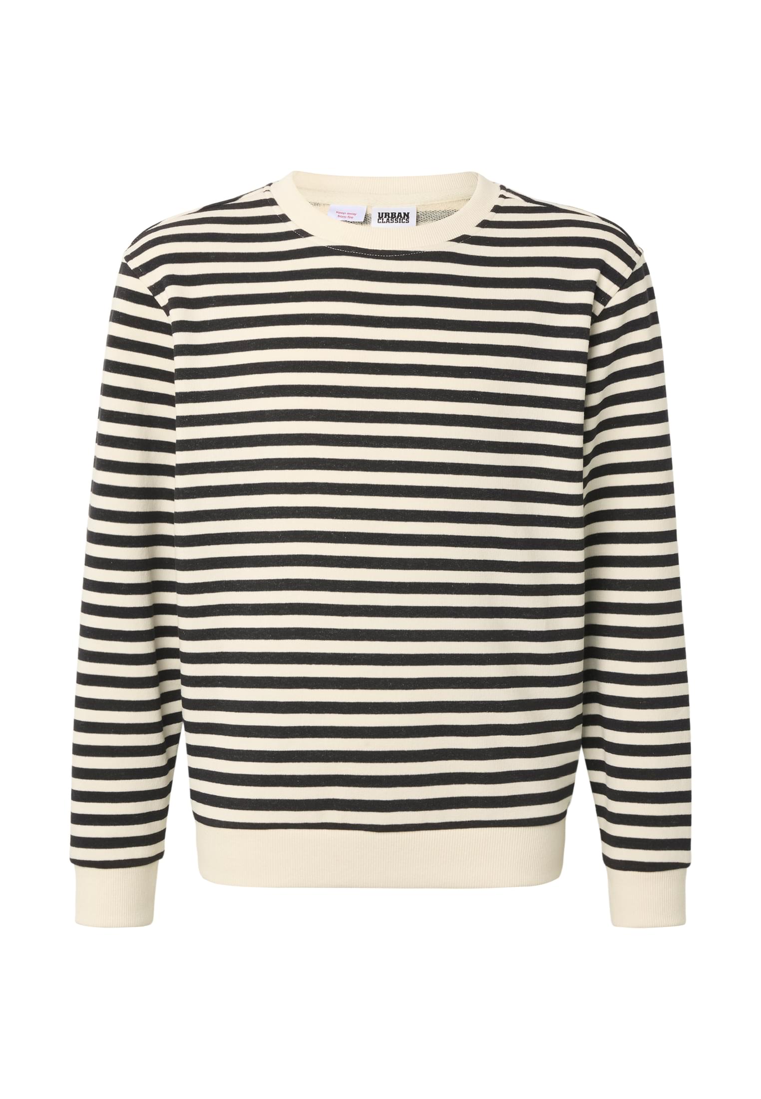 UC Girls Oversized Striped Crewneck