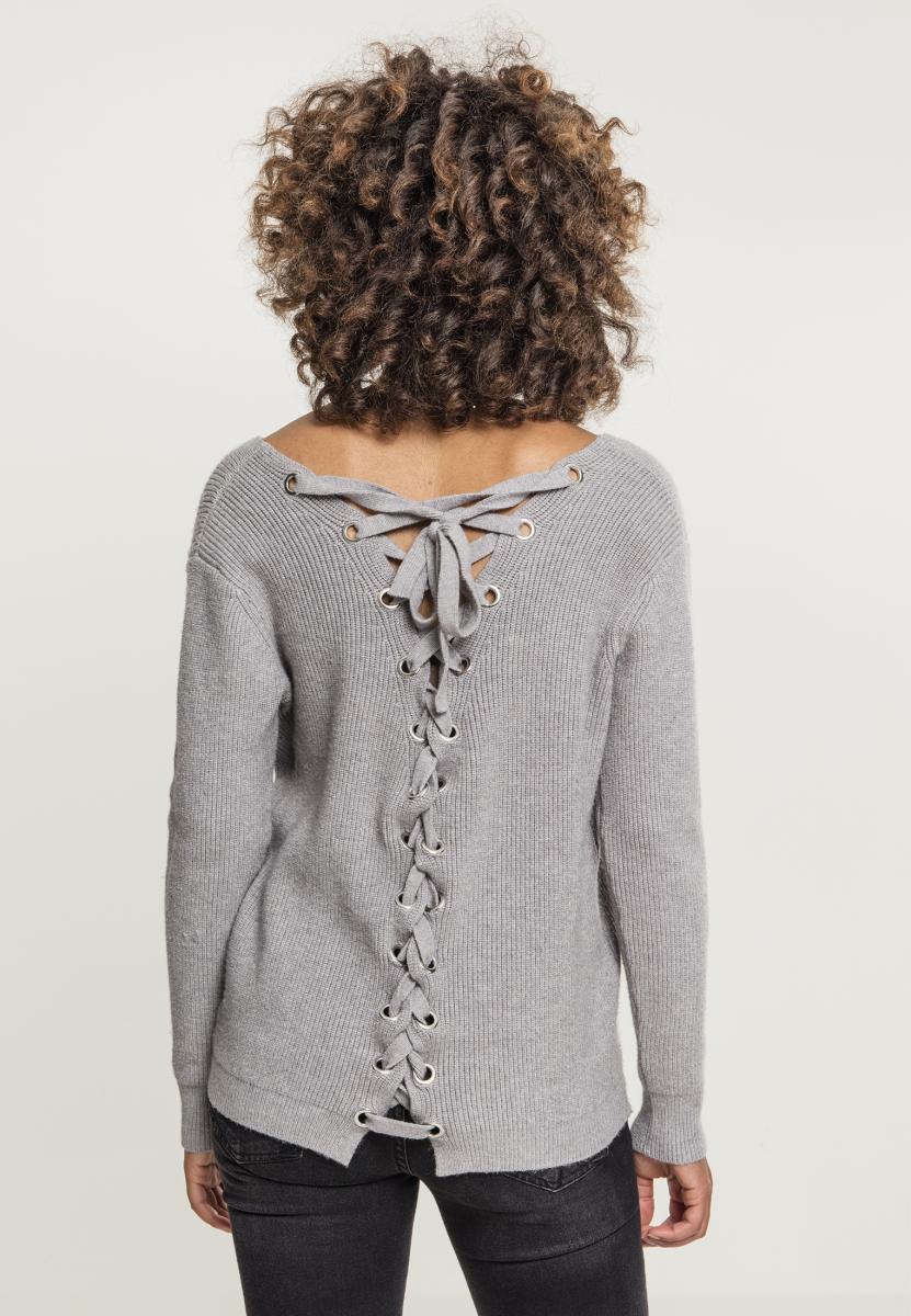 UC Back Lace Up Sweater - workoutbrands.com