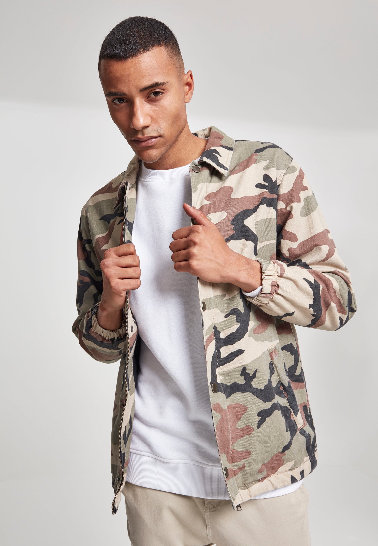 UC Camo Cotton Coach Jacket - workoutbrands.com