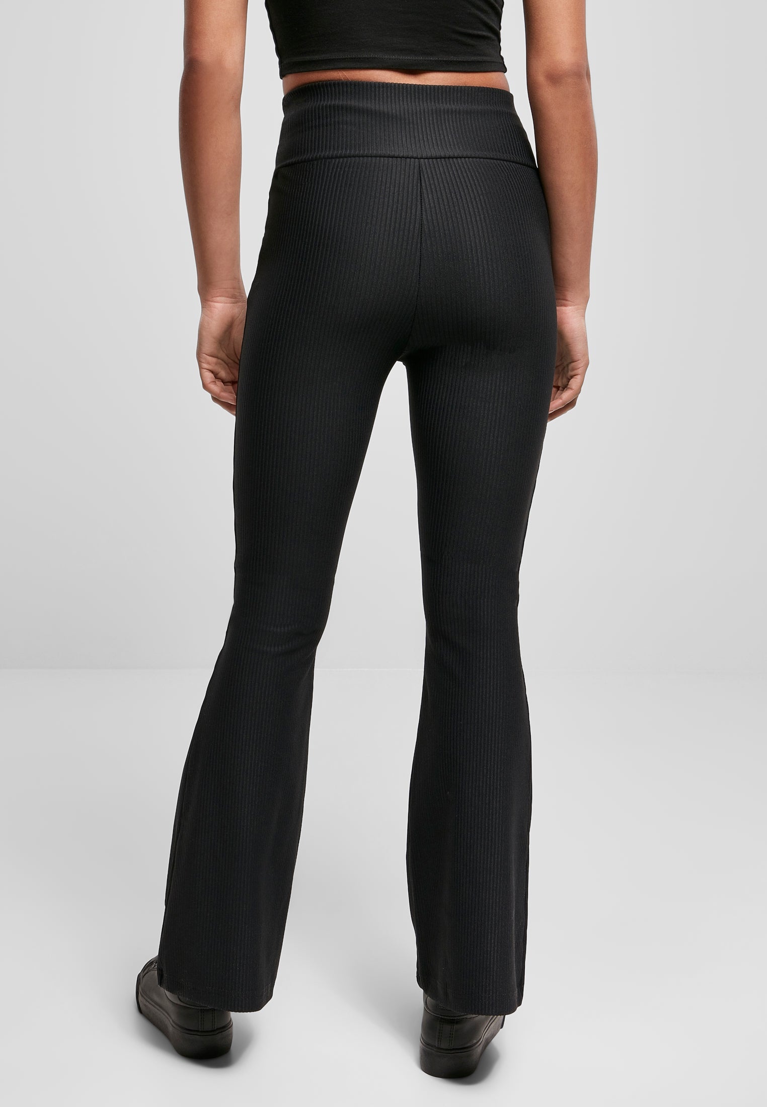 UC High Waist Rib Boot Cut Leggings - workoutbrands.com