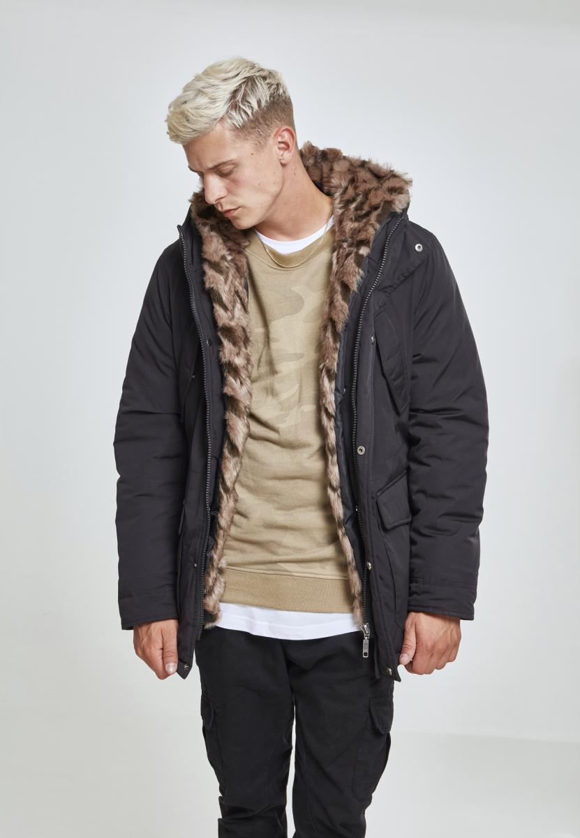 UC Hooded Faux Fur Parka - workoutbrands.com