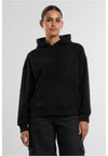 Moletom com capuz oversized de veludo jacquard UC