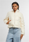 UC Dames Gerecycled Glanzend Puffer Sherpa Jack
