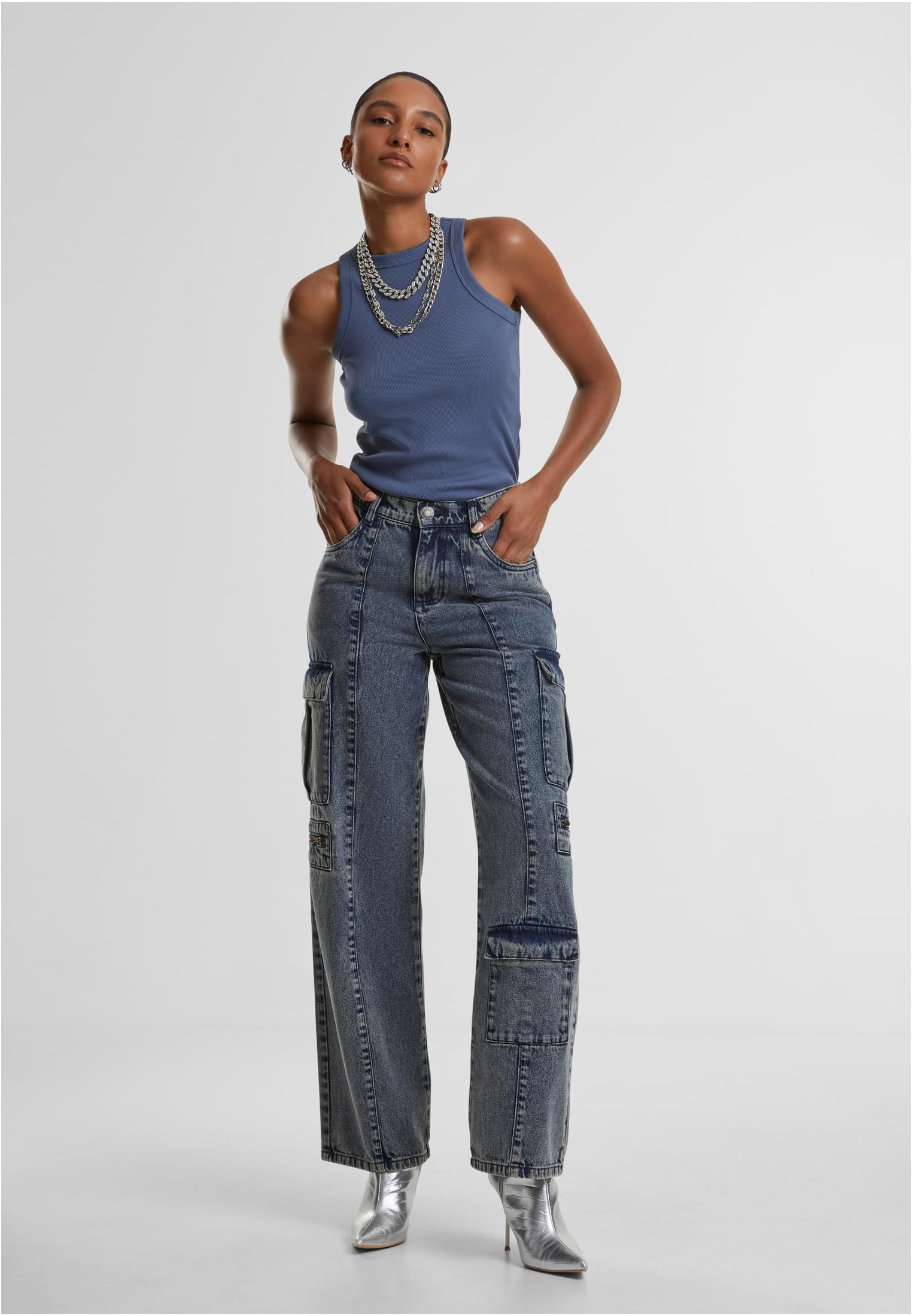 UC Loose Utility Denim Pants - workoutbrands.com
