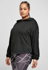 Sudadera con capucha de modal terry de gran tamaño con forma de UC