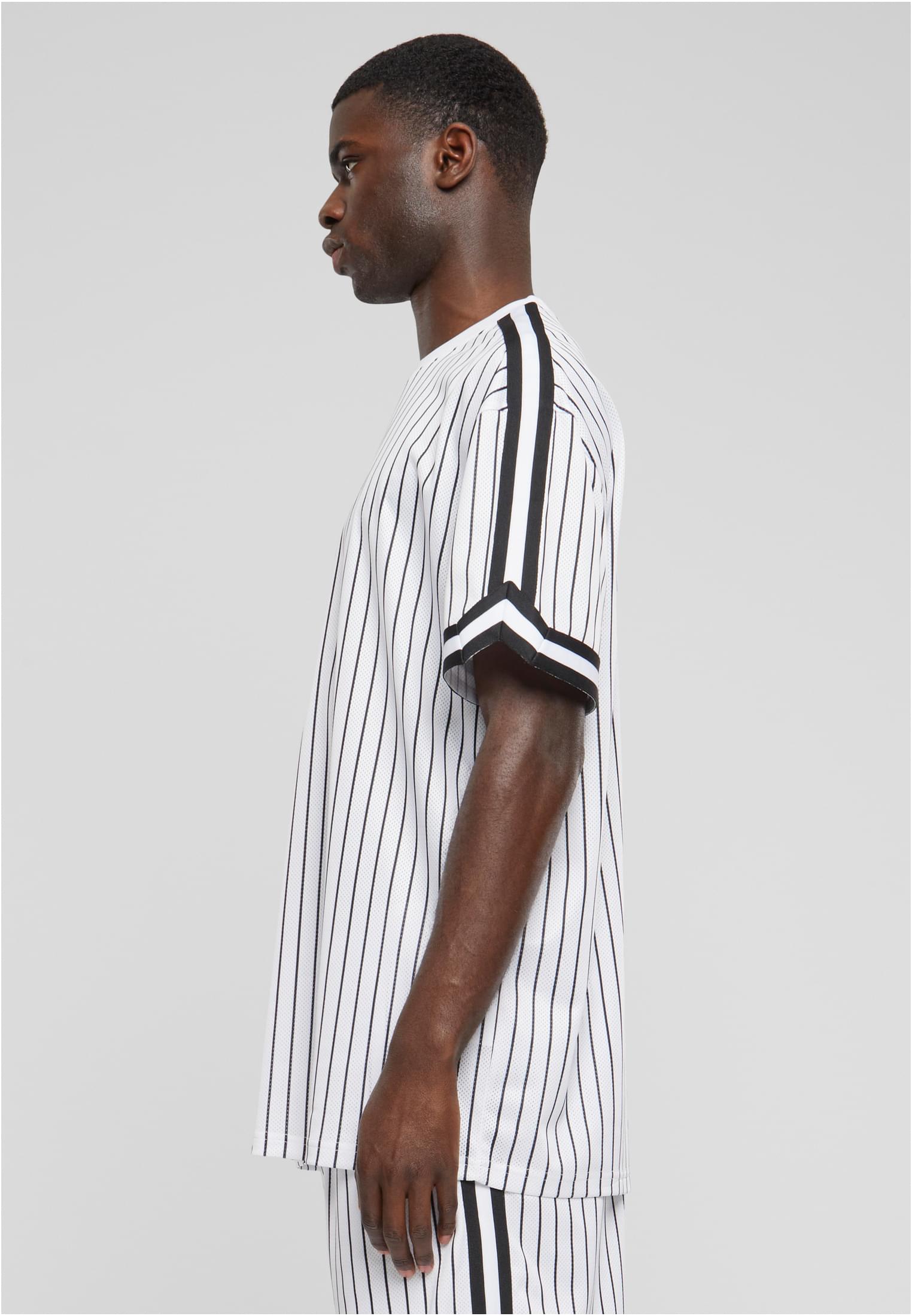 UC Oversized Striped Mesh Tee - workoutbrands.com