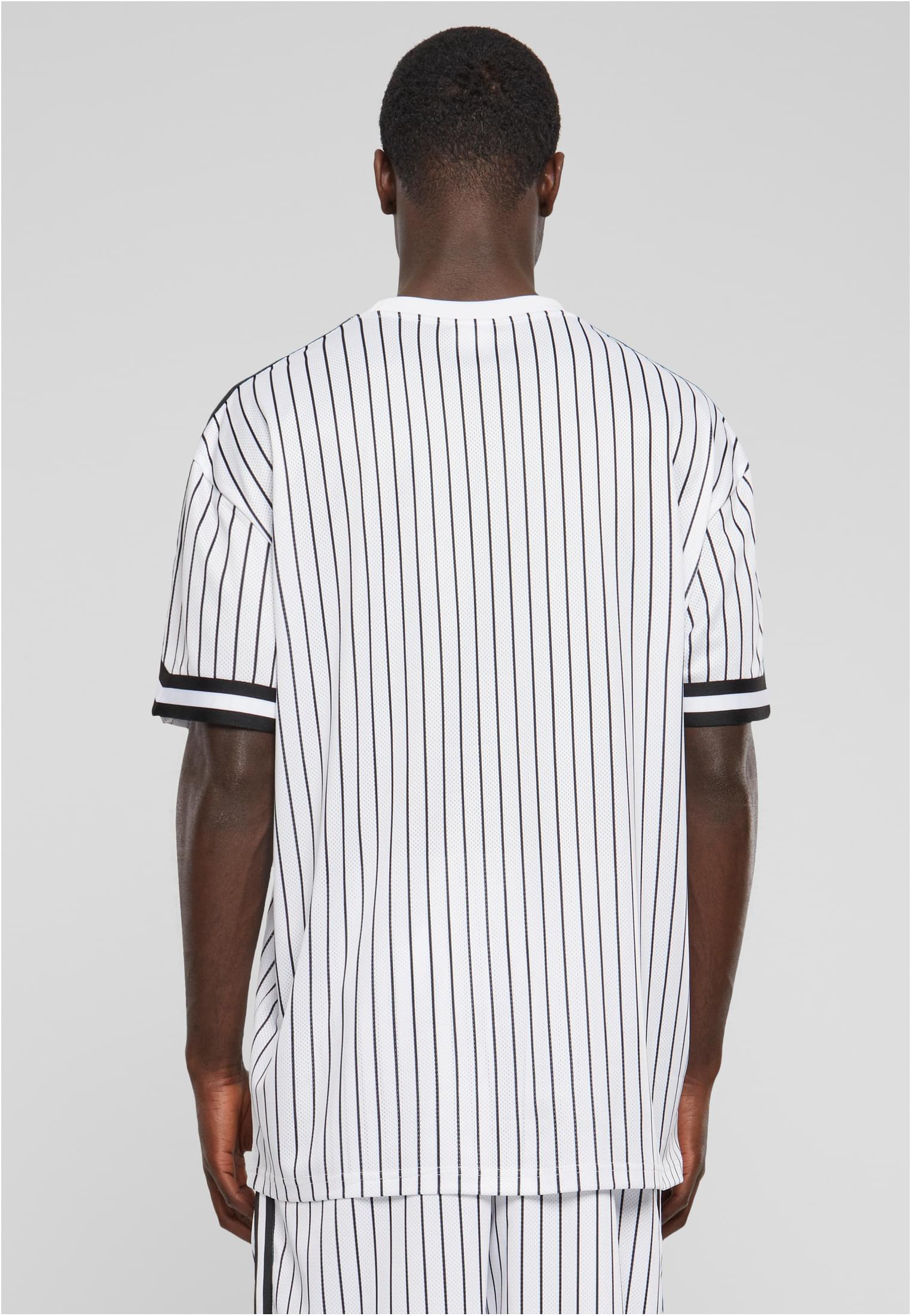 UC Oversized Striped Mesh Tee - workoutbrands.com