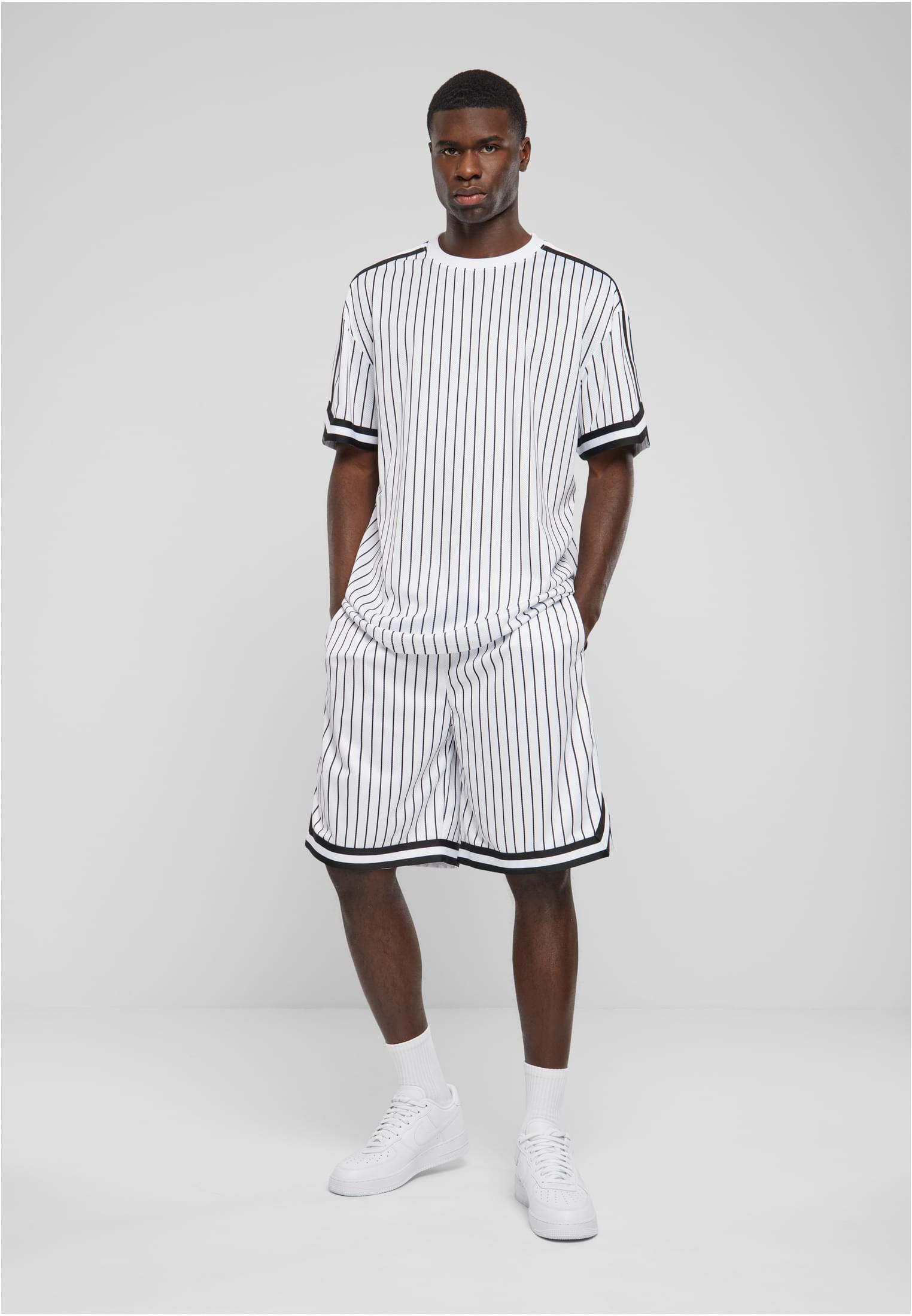 UC Oversized Striped Mesh Tee - workoutbrands.com