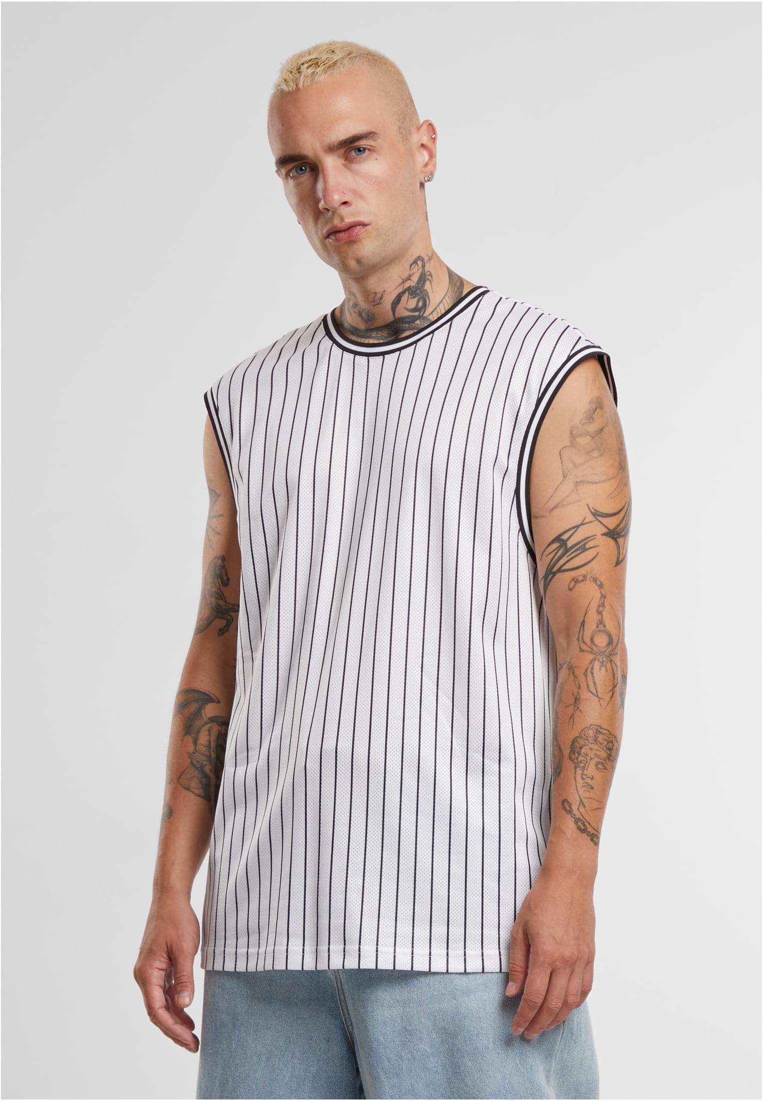 UC Striped Mesh Tanktop - workoutbrands.com