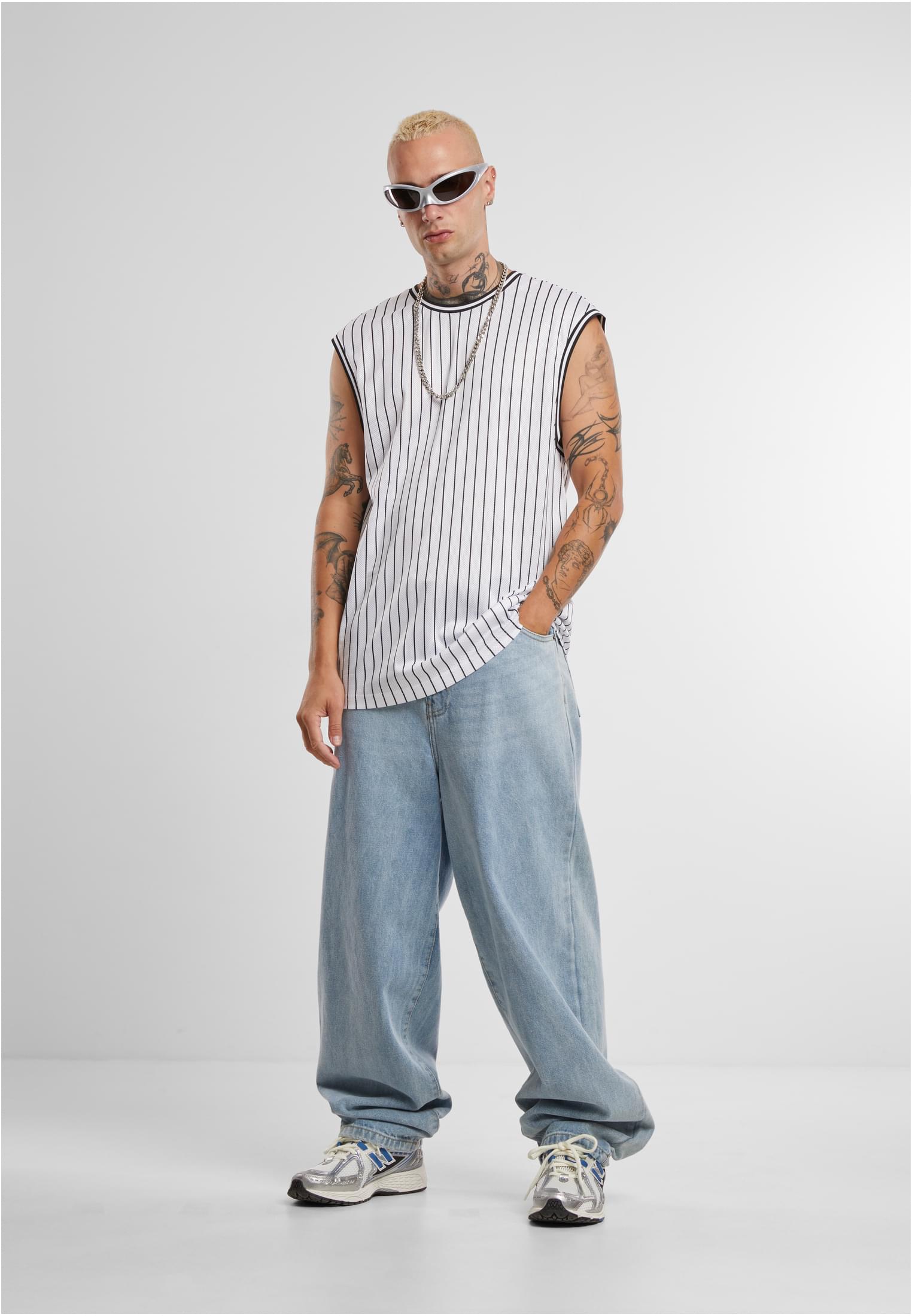 UC Striped Mesh Tanktop - workoutbrands.com