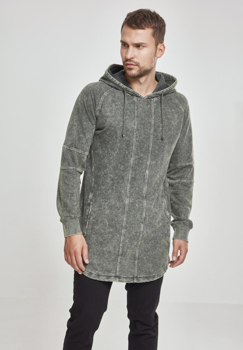 UC Terry Acid Washed Long Shaped Hoody - workoutbrands.com