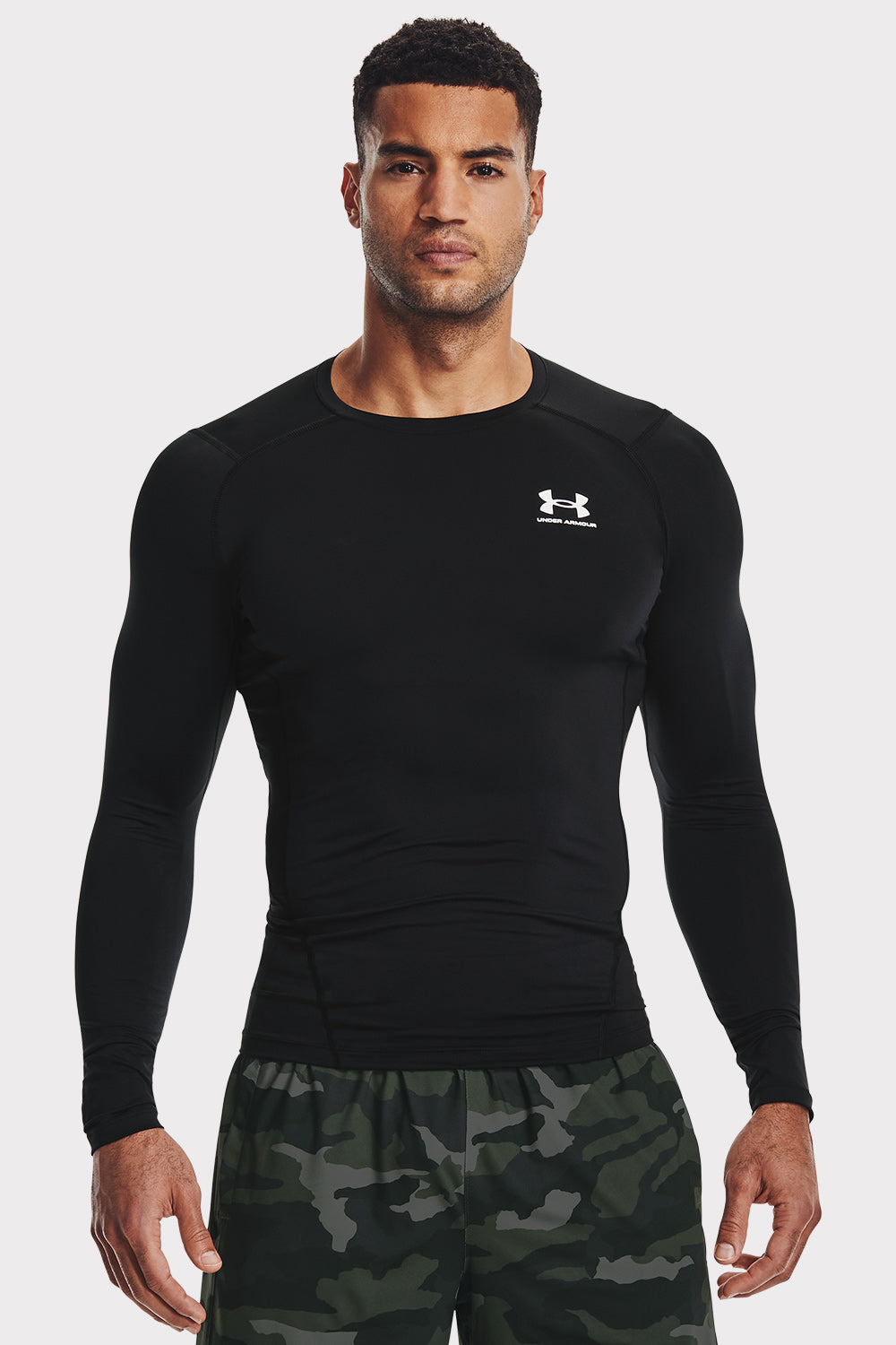 UA HG Armour Comp LS - Black