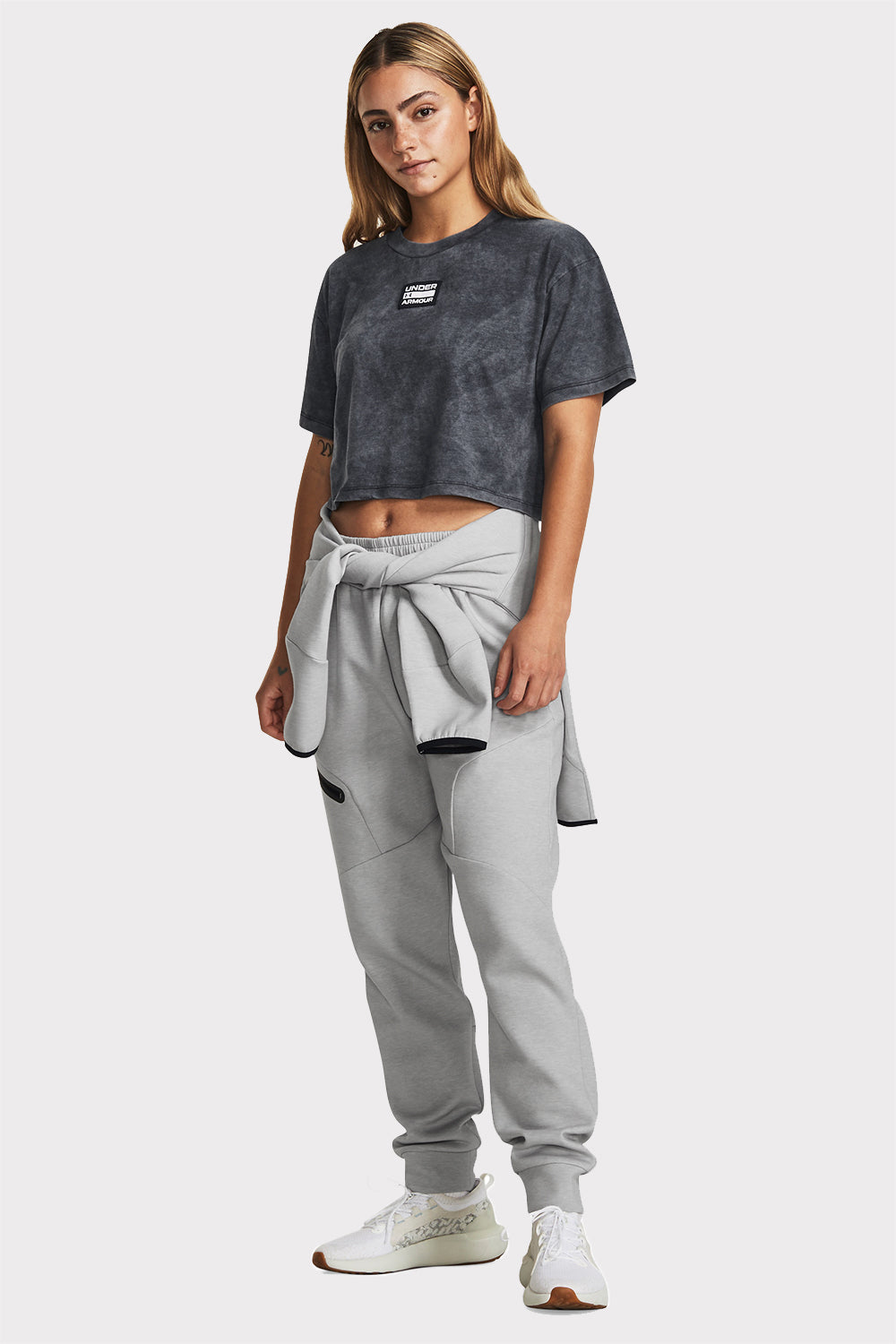 UA Unstoppable Flc Jogger – Mod Szary