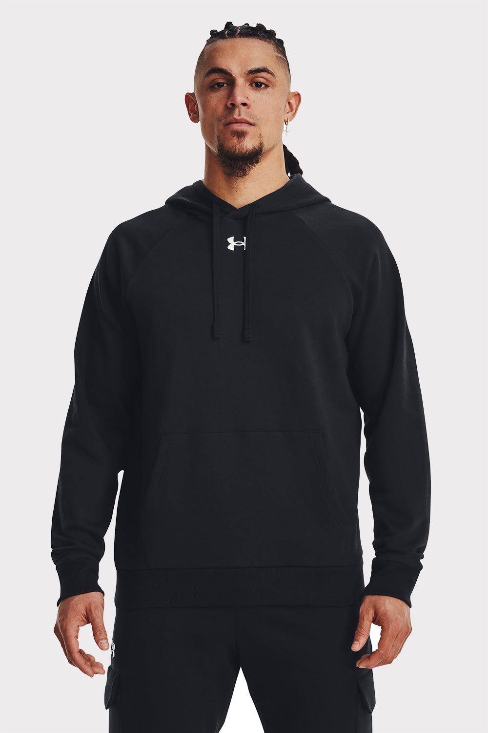 UA Rival Fleece-Hoodie – Schwarz