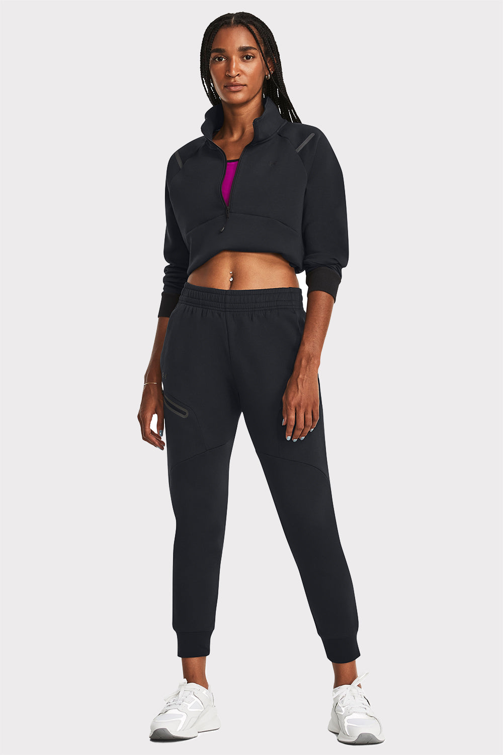 UA Unstoppable Flc Jogger - črn  