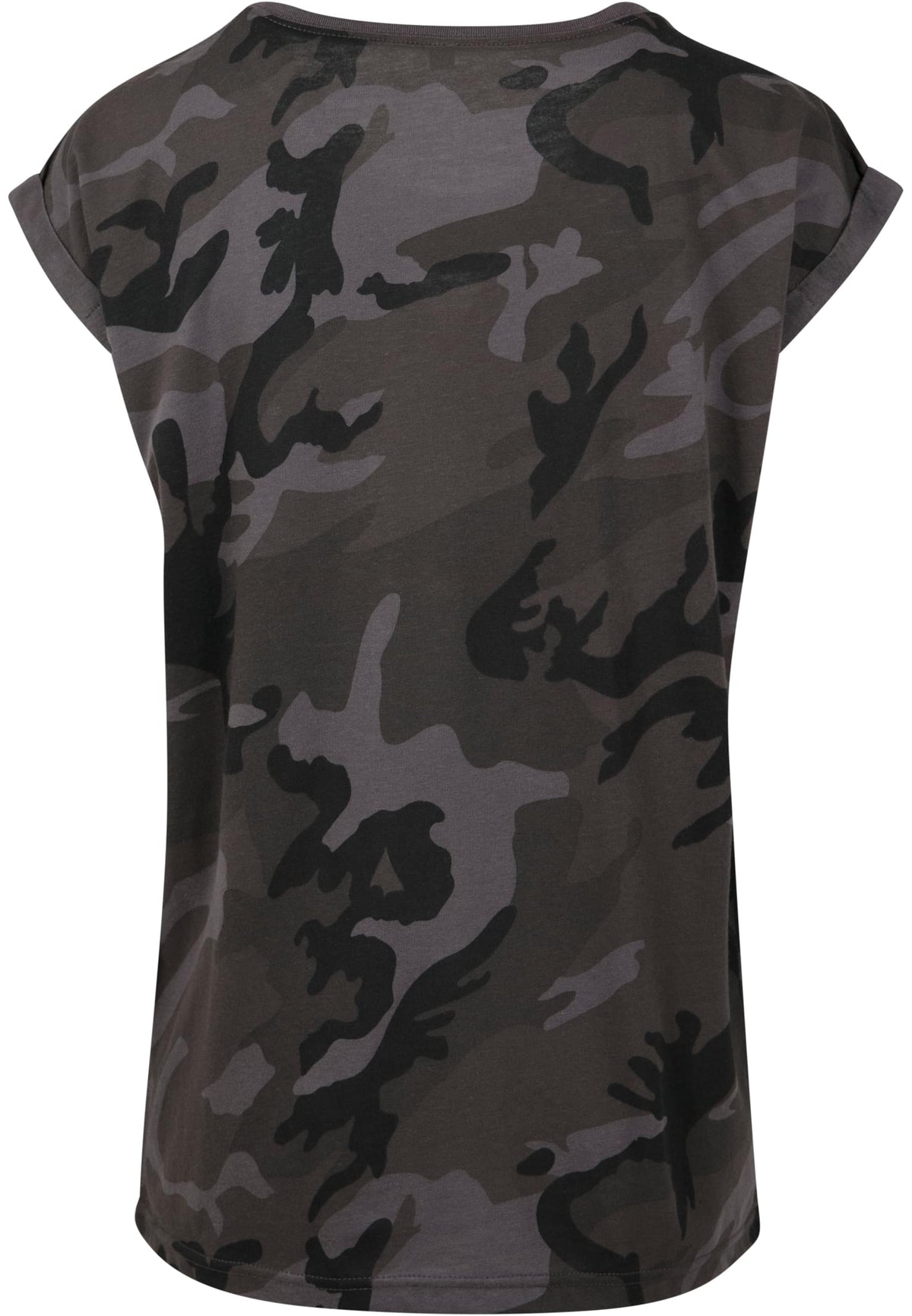 Ladies Extended Shoulder Camo Tee - workoutbrands.com