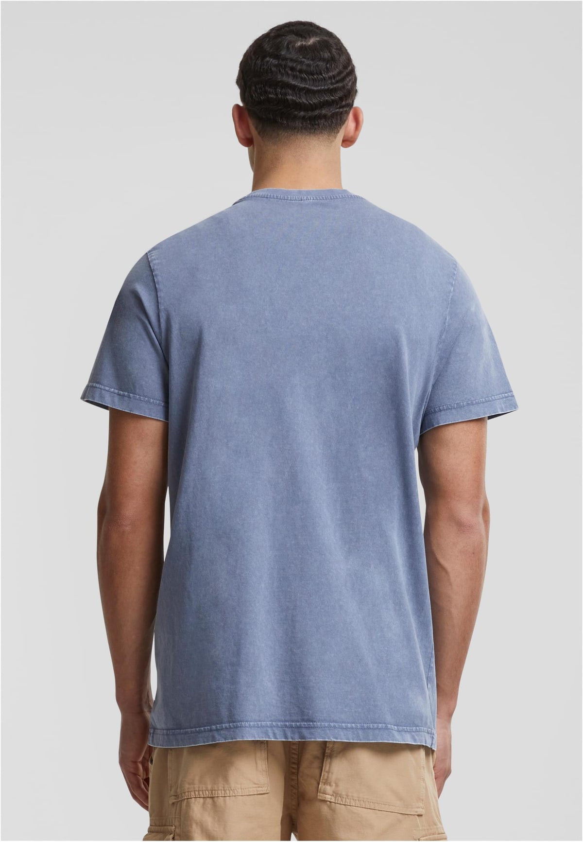 Acid Washed Round Neck Tee - workoutbrands.com