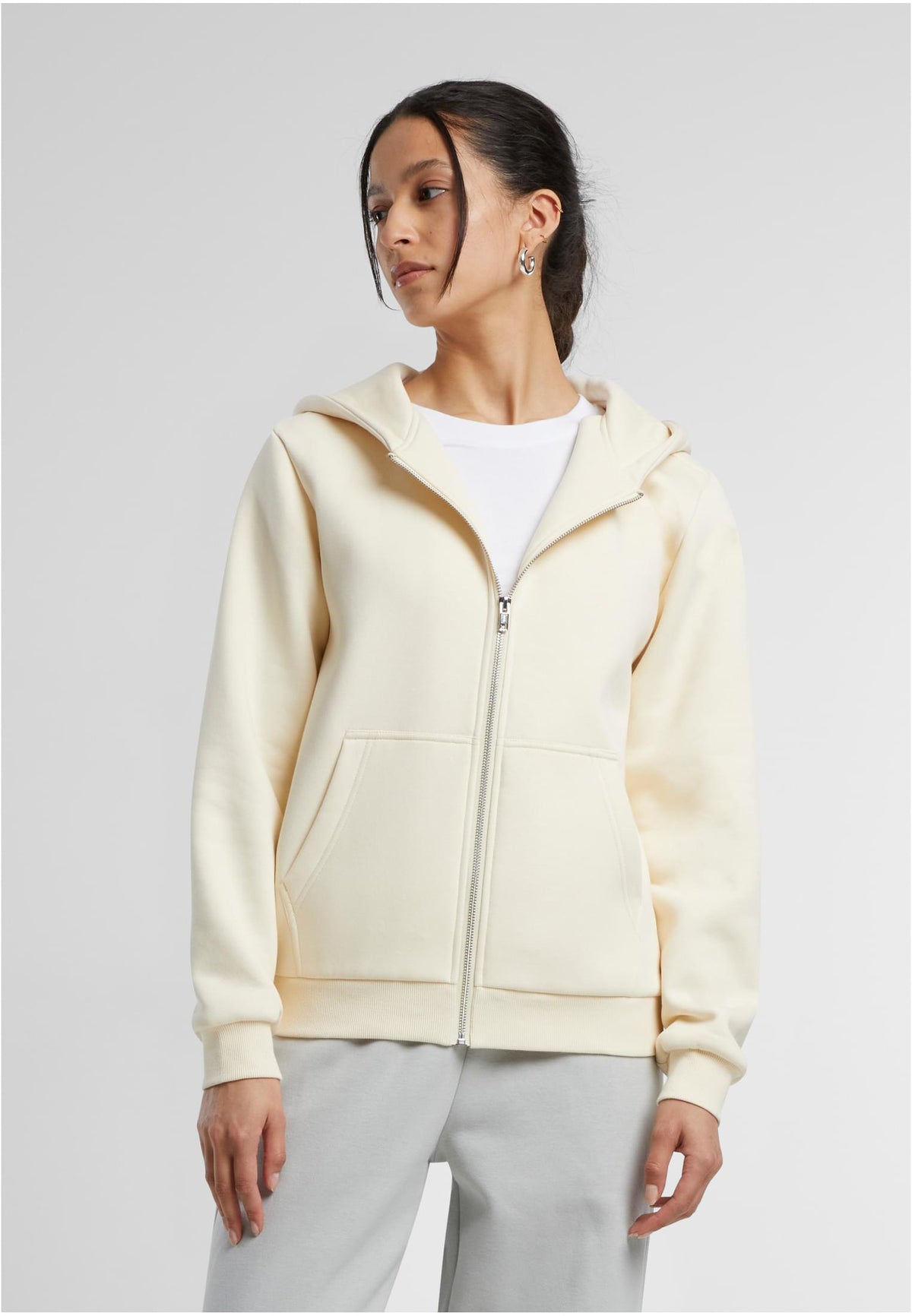 Ladies Fluffy Zip Hoody - workoutbrands.com