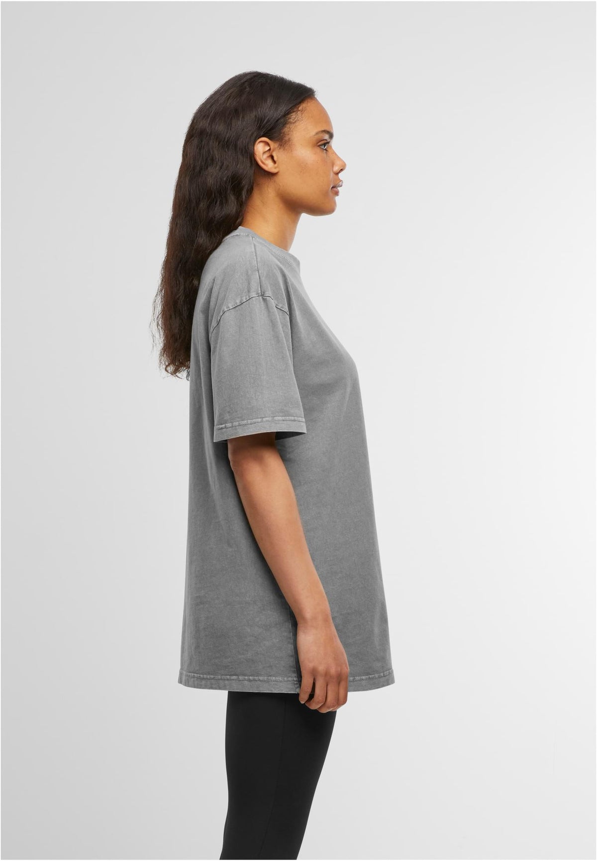 Ladies Oversized Acid Wash Tee - workoutbrands.com