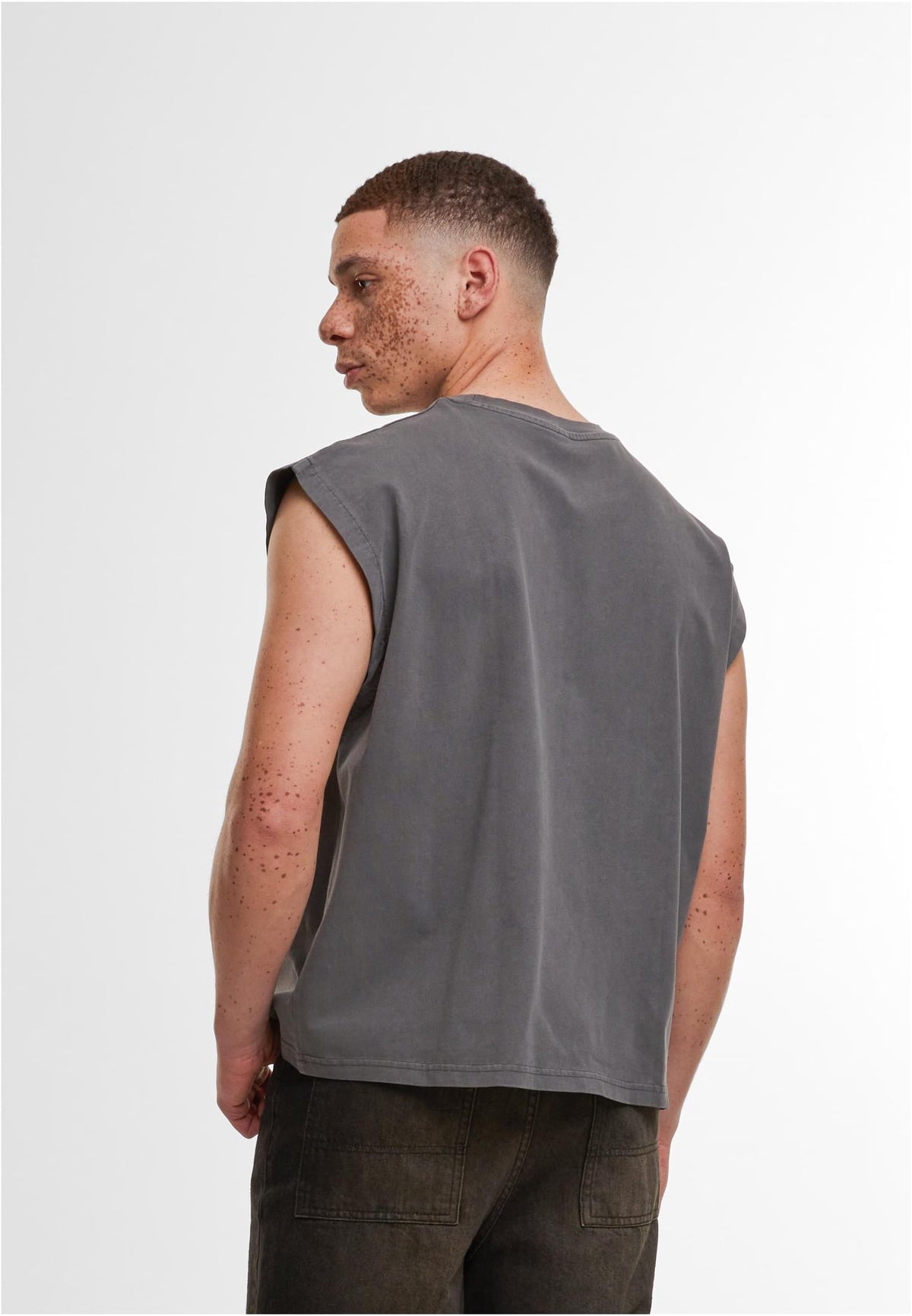 Vintage Cropped Heavy Sleeveless Tee - workoutbrands.com