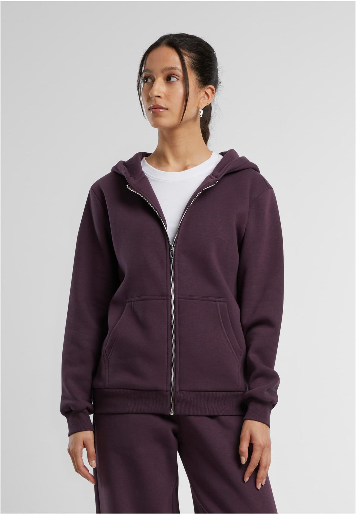 Ladies Fluffy Zip Hoody - workoutbrands.com