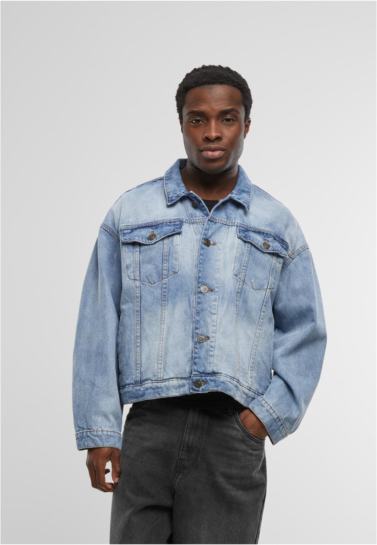 Heavy Ounce Boxy Denim Jacket - workoutbrands.com
