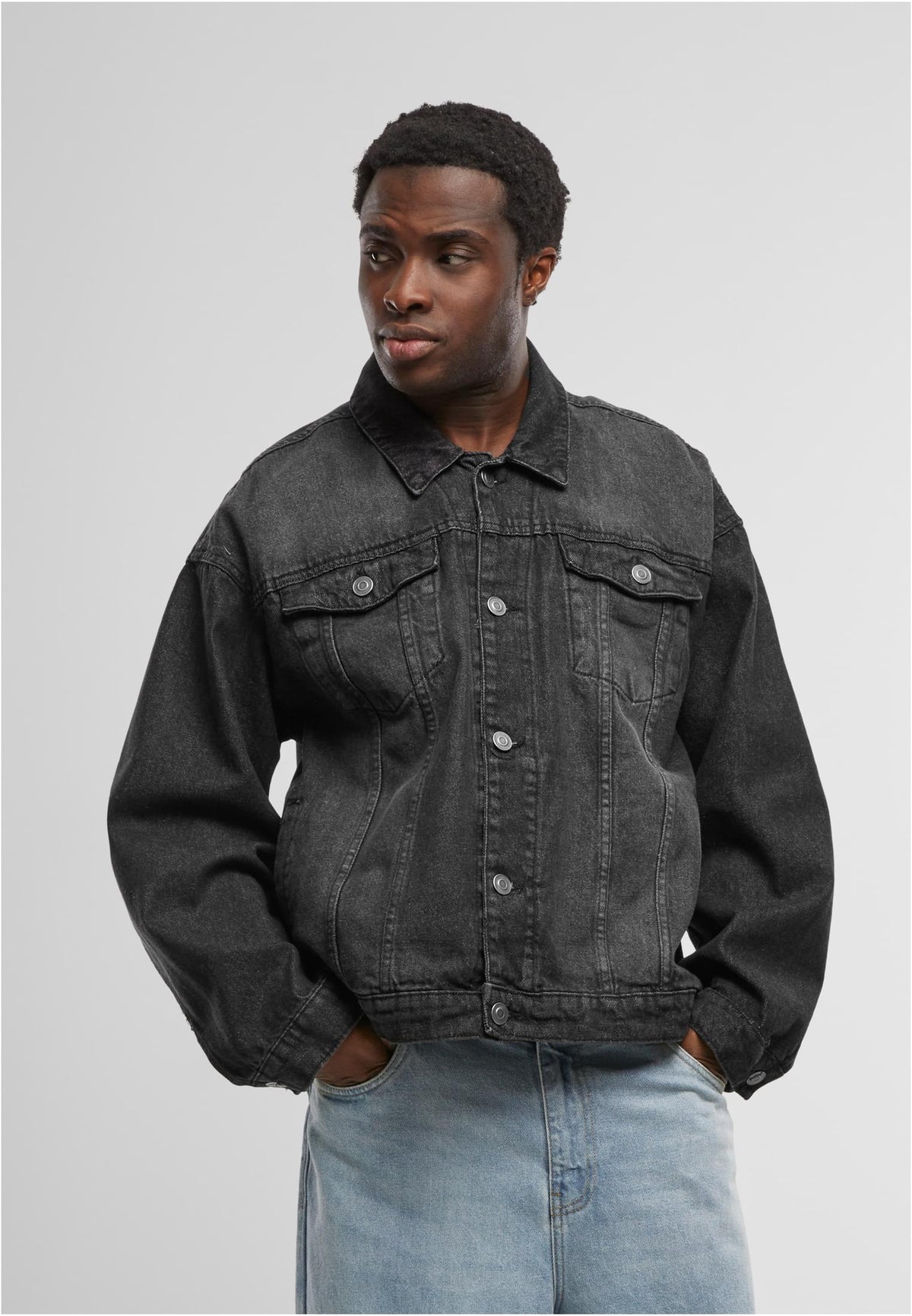 Heavy Ounce Boxy Denim Jacket - workoutbrands.com