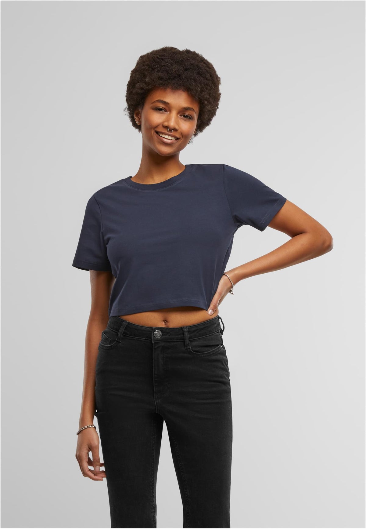 Ladies Cropped Tee - workoutbrands.com