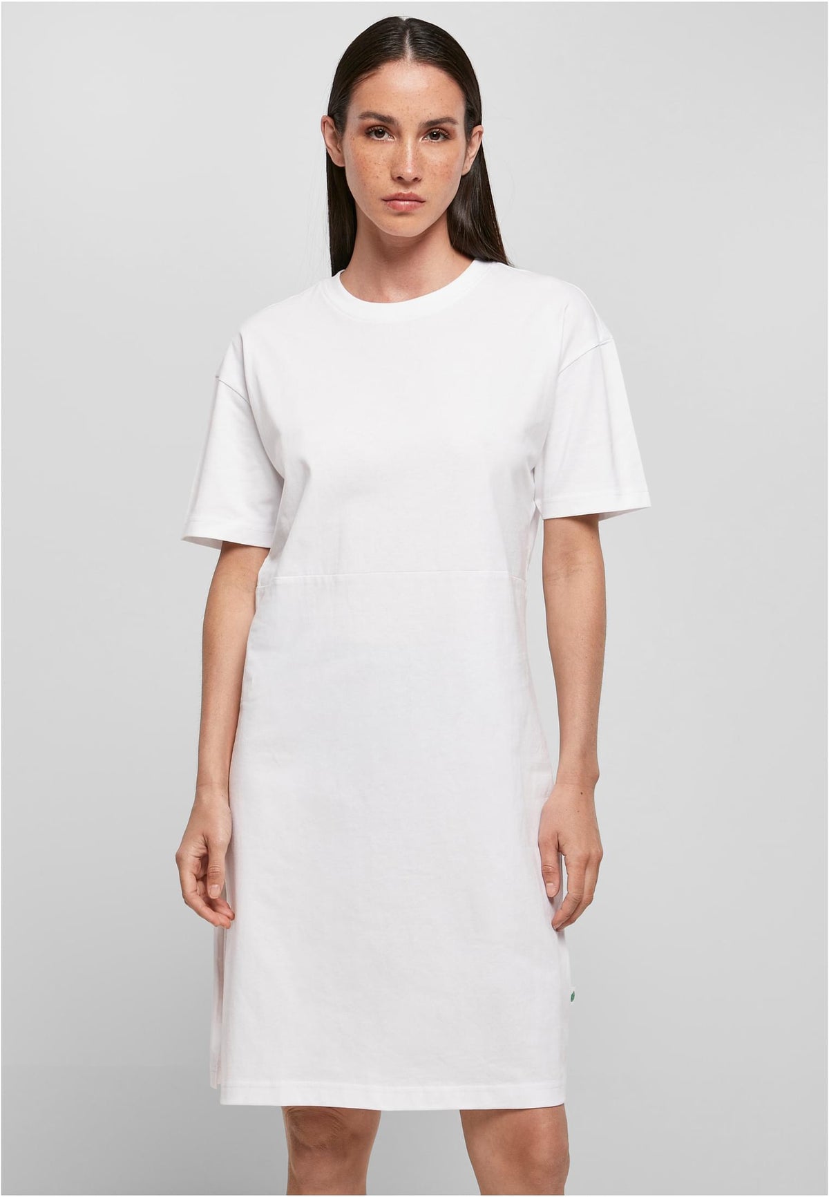 Ladies Essentials Oversized Slit Tee Dress