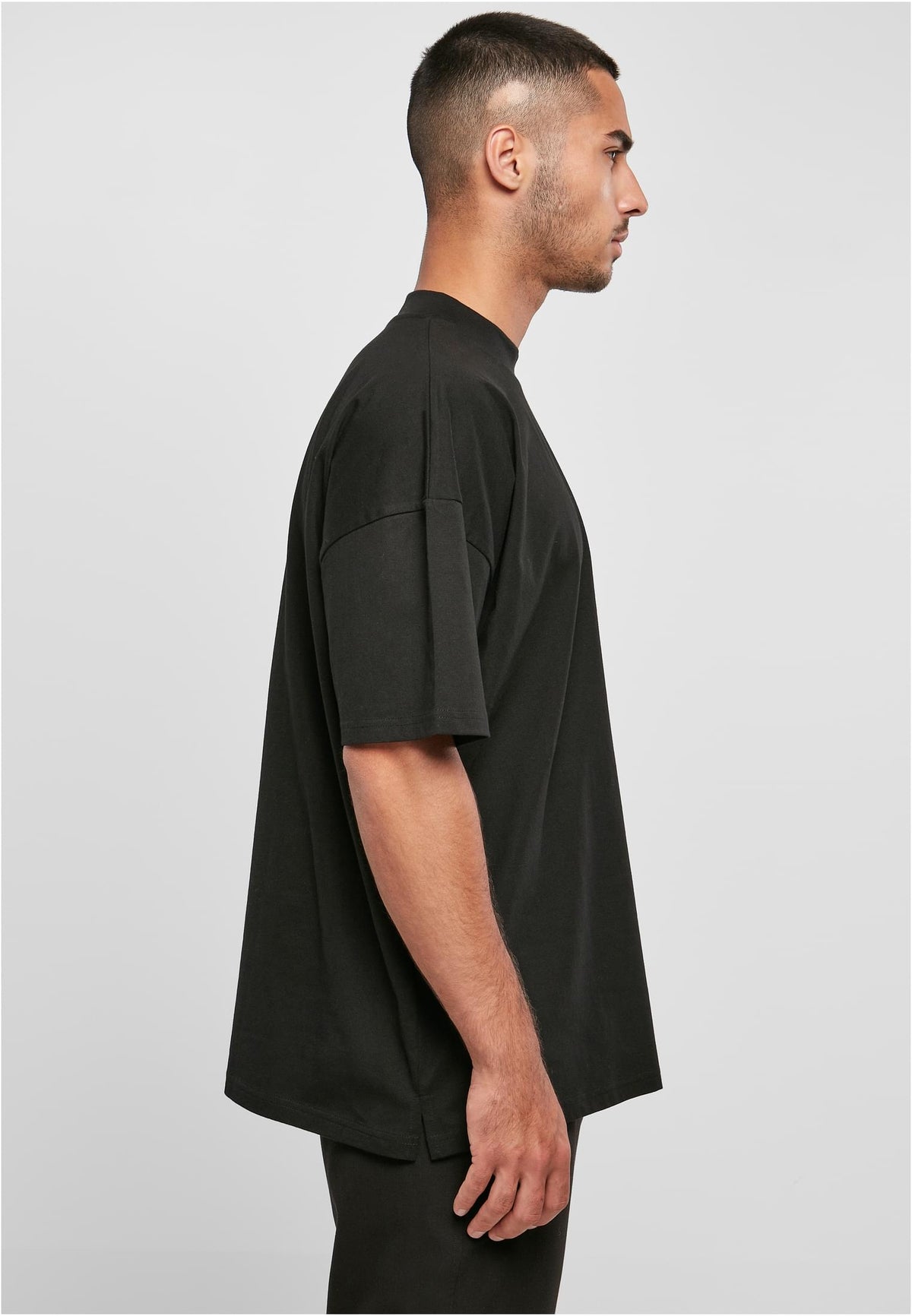 Oversized Mock Neck Tee - workoutbrands.com