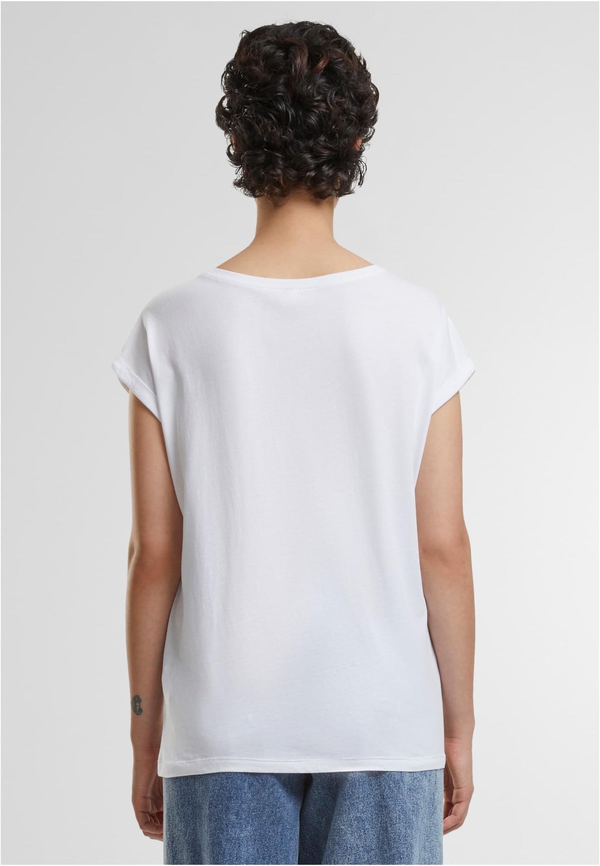 Ladies Essentials Extended Shoulder Tee - workoutbrands.com