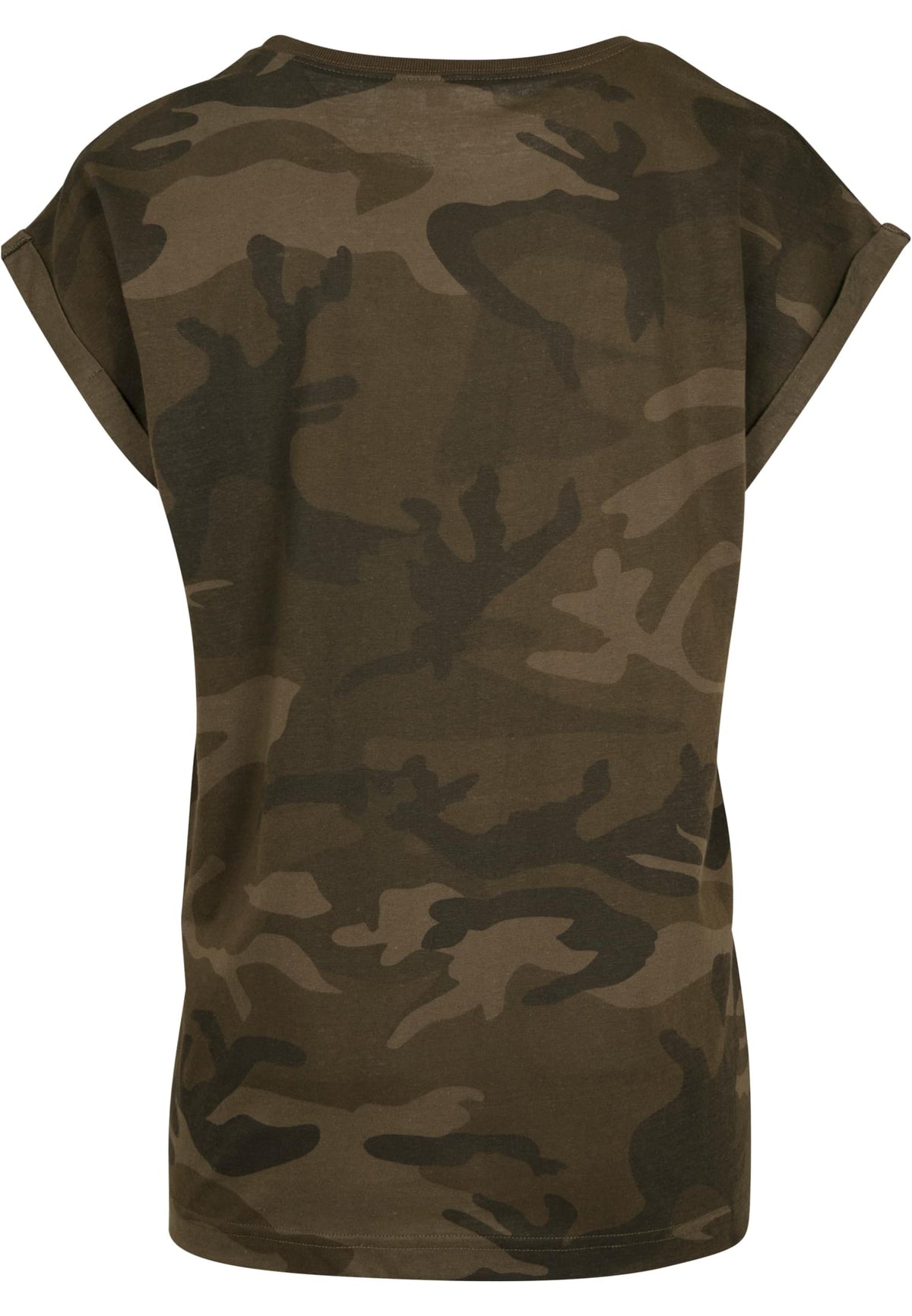 Ladies Extended Shoulder Camo Tee - workoutbrands.com