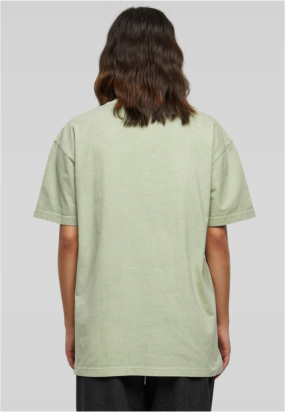 Ladies Oversized Acid Wash Tee - workoutbrands.com