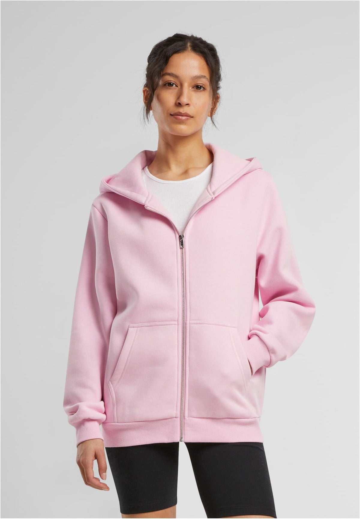 Ladies Fluffy Zip Hoody - workoutbrands.com