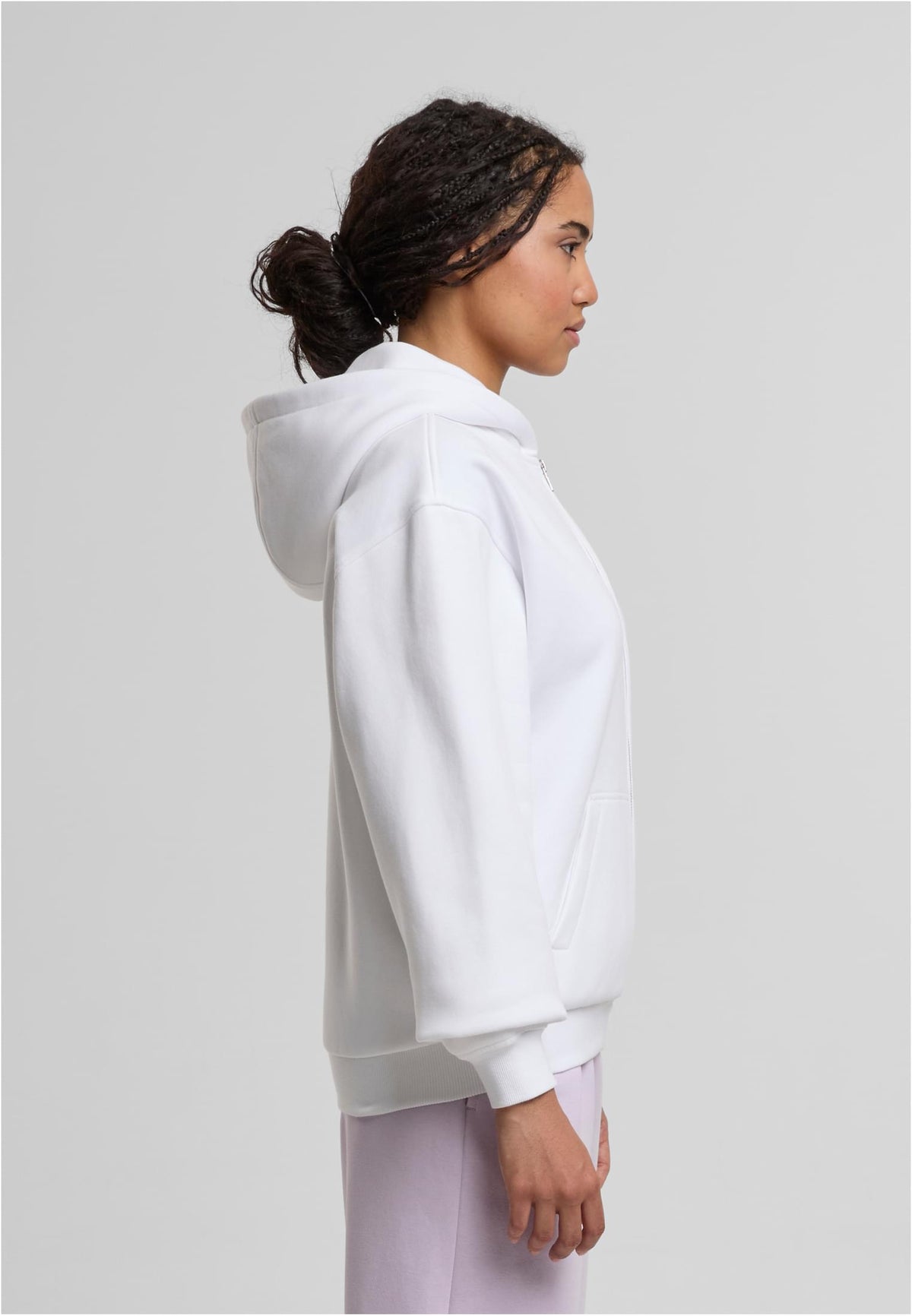 Ladies Loose Fit Zip Hoody - workoutbrands.com
