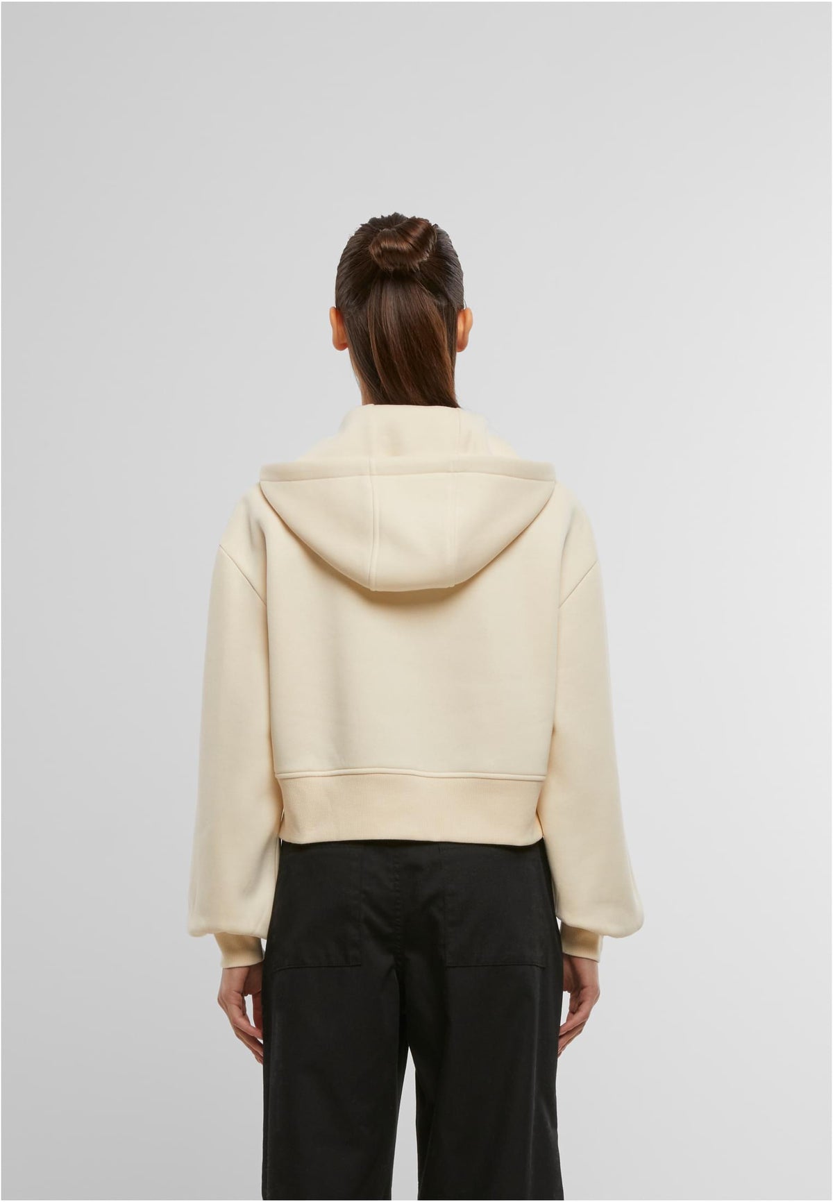 Ladies Short Oversized Zip Jacket - workoutbrands.com